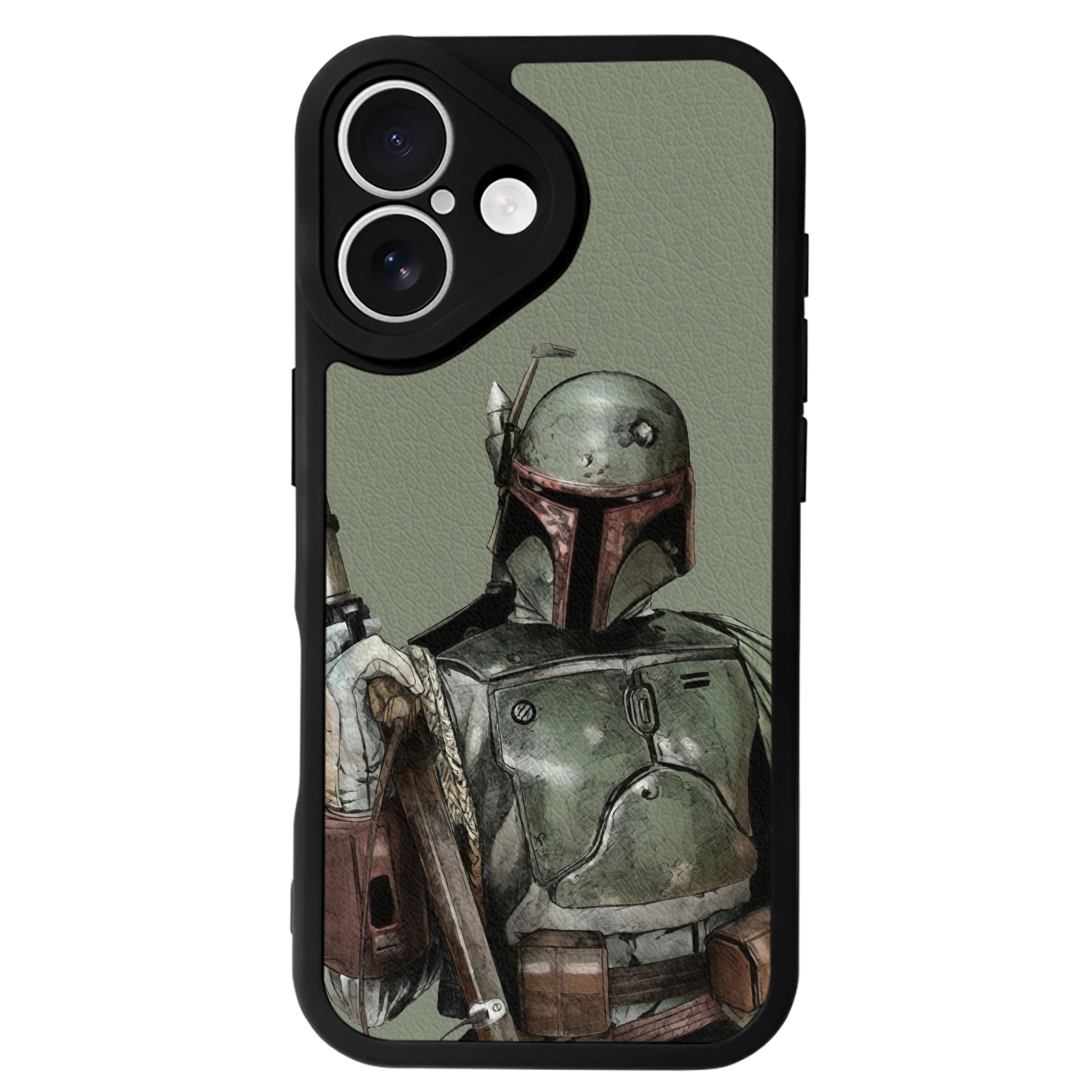 （画像用） スター・ウォーズ Star Wars 【iPhone 16シリーズ対応】シリコンスマホケース（レザー調） 材質：シリコン
